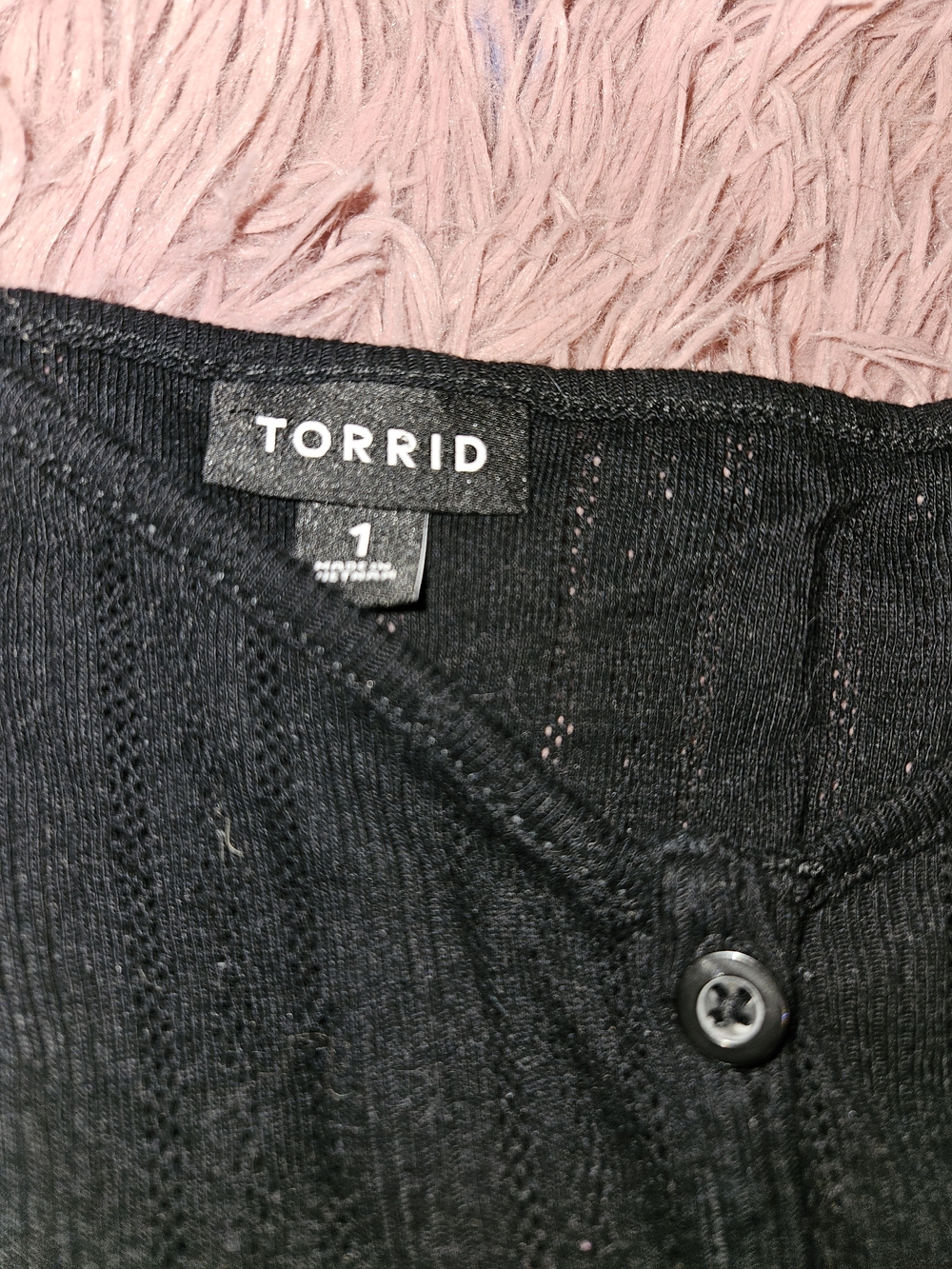 Torrid✨️Black Button-Front Tank - Picture 3 of 9